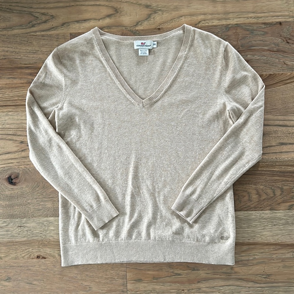 Vineyard Vines Cotton V-neck Sweater